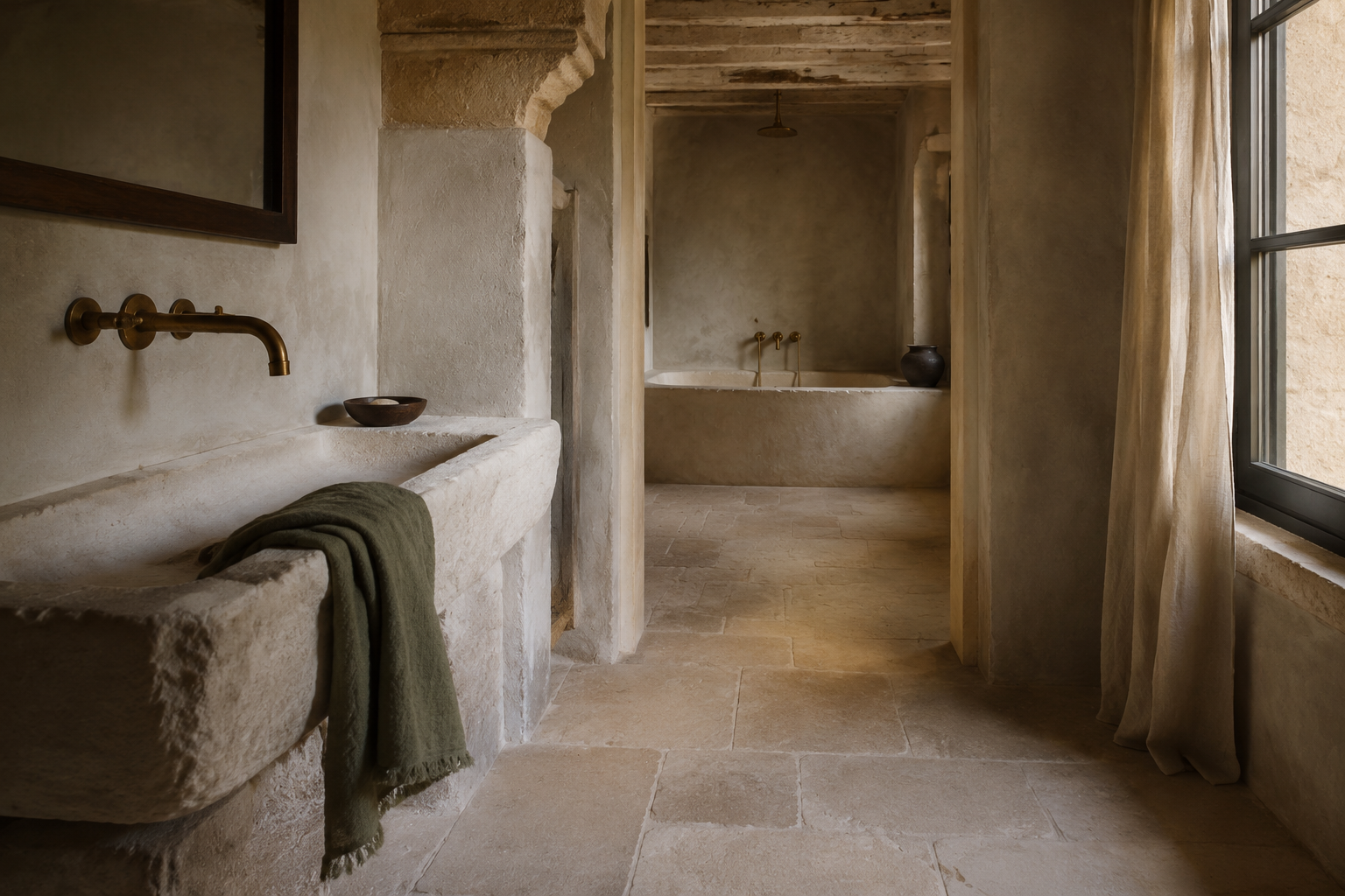 LA PEDRA bathroom and material details